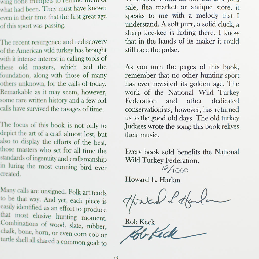 Turkey Calls: An Enduring American Folk Art by Howard Harlan- Limited Edition